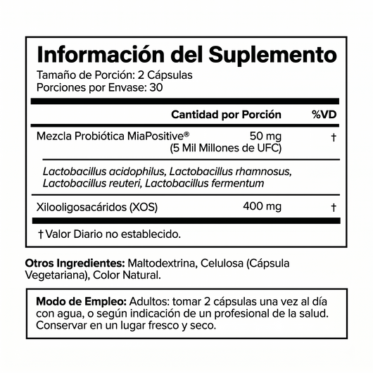 MIVA - Probiótico Vaginal en Cápsulas